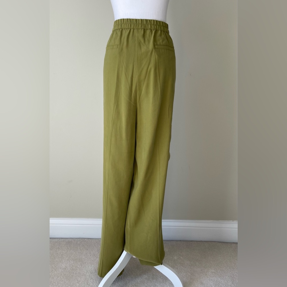 Steve Madden Green Wide-Leg Cargo Pockets Pleated High Waist Pants NWOT Size XL - Picture 3 of 8